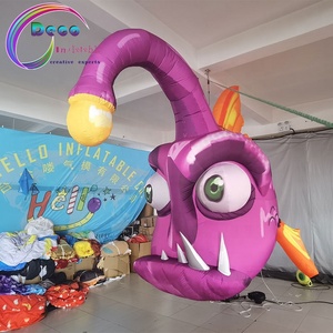 Decoración de Acuario, modelo Animal de dibujos animados inflable, pez rape inflable de mar profundo - Product Image 3