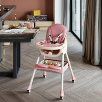Chaise haute en plastique 3-en-1, design chinois, pour cuisine, salle à manger et alimentation des bébés, chaise d'alimentation pour enfants, OEM, vente chaude