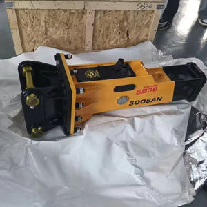 Marteau hydraulique de démolition pour mini-chargeuse compacte de type boîte, modèle HB20G, pour engrenages, construction, exploitation minière, durable, 2,5-4,5 tonnes, garantie 1 an - Product Image 1