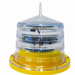 Luz de Advertencia de Obstáculos de Aviación con Torre LED Marina, Luz Marina Solar Integrada, Luz de Navegación Marina Solar LED - Product Image 1