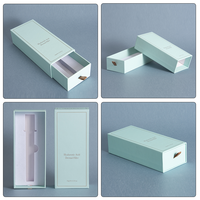 Boîte de rangement en papier personnalisée de luxe avec tiroir coulissant pour cosmétiques et huiles essentielles, avec plateau intérieur en EVA, pour marque privée