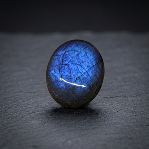 Labradorite bleue naturelle 16 mm, cabochon à taille fantaisie, pierres précieuses en vrac, certifiées par un tiers, vente en gros, Gopika Exports Jewelry - Product Image 3