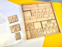 Jeu de blocs de construction rythmiques en bois, jouet éducatif, puzzle, aide pédagogique à la théorie musicale, outil d'apprentissage des notes pour l'éveil musical