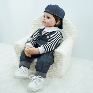 Poupée bébé unique sur mesure de 24 pouces, poupée reborn Boneca <span class=keywords><strong>Bebe</strong></span> de 60 cm, peut s'asseoir et s'allonger - Product Image 1