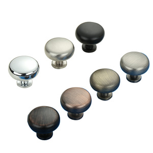 Furniture Handle And <b>Knob</b> Zinc Alloy Round Single Hole Drawer Cabinet Door European Style Durable - Product Image 5