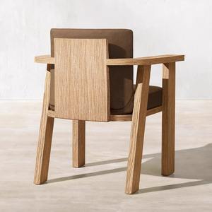 Conjunto de mesa y sillas de teca para jardín, resistente al agua, para uso en villas, patios, restaurantes y hoteles. - Product Image 3