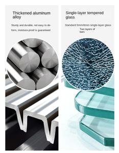 Porte coulissante intérieure en aluminium et verre, design moderne, très étroite, étanche, ouverture latérale, classe <span class=keywords><strong>de</strong></span> résistance au <span class=keywords><strong>feu</strong></span> - Product Image 6