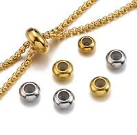 Anneaux toriques en acier inoxydable insérer des perles de bouchon en caoutchouc de silicone anti-saut glisser positionnement perles de curseur pour bracelet et collier