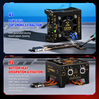 Ventilateur de refroidissement rapide Qianli MEGA-IDEA Taichi Max Turbo-Cooling pour téléphone, séchage UV 2-en-1, ensemble d'extraction de fumée pour réparation et entretien