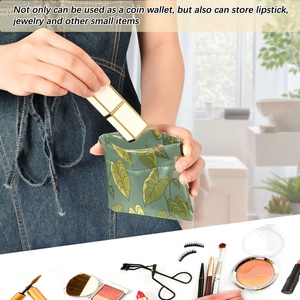 Aloha Print Hawaiian Kalo Design Leather Women Money Coin Pouch Mini Wallet <b>Small</b> Cash Coin <b>Purse</b> - Product Image 5