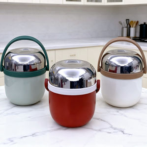 โถอาหารสแตนเลสสุญญากาศปากกว้าง2ชั้น, โถใส่อาหารร้อนพกพาได้กล่องอาหารกลางวัน1.5L/50.72ออนซ์ - Product Image 3