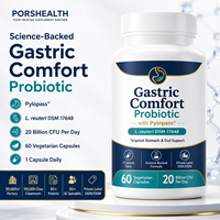 Capsules Probiotiques Personnalisées pour le Soutien Gastrique avec Pylopass 20 Milliards d'UFC pour le Confort Gastrique Marque Privée