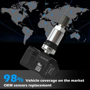 Universele Tpms Kleppen Sensor 1 Voor Aut L Gereedschap Auto 433Mhz + 315Mhz Programmering Tpm Meter Bandenspanningscontrolesysteem Sensor