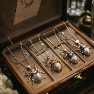 Suxuan <strong>Jewelry</strong> Odm Original High Quality <strong>Unique</strong> Fashion <strong>Jewelry</strong> Wholesale <strong>Antique</strong> Silver Beetle Locket Necklace Stainless Steel - Product Image 2