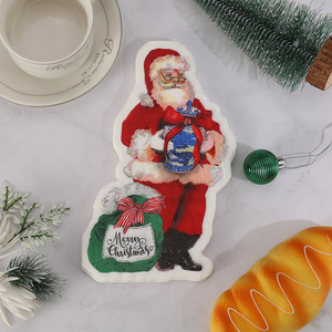 Servilletas con Forma de Santa Claus 2025 - Especiales para Banquetes de Hotel y Días Festivos, Servilletas Portátiles para Uso Doméstico - Product Image 2
