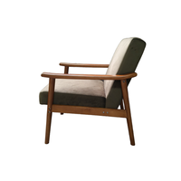 Chaise d'appoint moderne de style américain en velours avec cadre en bois massif pour le salon, la chambre à coucher et la salle à manger