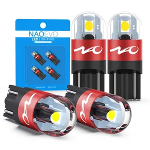 ขายร้อน NAOEVO ภายในรถ 3W ไฟหน้าอัตโนมัติ Rad ไฟ LED 12 V T10 LED 3030 Smd Focos Paraรถยนต์ 194 168 T10 หลอดไฟ LED