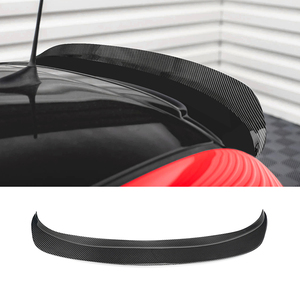 Alerón Trasero de Fibra de Carbono Real Forjado, Estilo Deportivo, Accesorio para Automóvil <span class=keywords><strong>Fiat</strong></span> <span class=keywords><strong>500</strong></span>/<span class=keywords><strong>Abarth</strong></span> 2012-2019, Accesorios Exteriores Negros - Product Image 3