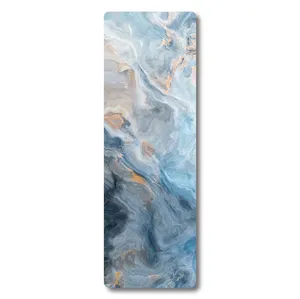 Custom Eco Anti Skid Wear Resistant Promotional Wholesale Price OEM ODM Bio Marble High Density Microfiber Yoga Mat