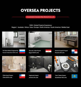 Kuge <span class=keywords><strong>WC</strong></span> chinois à <span class=keywords><strong>prix</strong></span> abordable, cuvette de toilettes en acier inoxydable pour immeubles de bureaux et zones de services routiers - Product Image 5