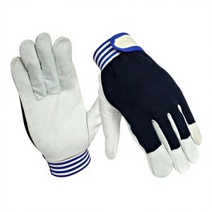 Gants de sécurité en cuir de chèvre antistatiques et antidérapants pour travaux industriels, construction, assemblage et protection - Product Image 1