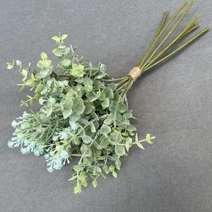 Commercio all'ingrosso di piante di plastica di nozze cespuglio di eucalipto <span class=keywords><strong>baby</strong></span> alito bouquet per la decorazione di nozze - Product Image 6