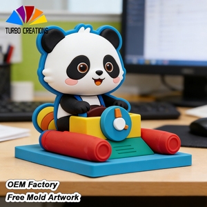 Figura d'Azione 3D in PVC di Persona Panda, Macchina per Tiro con l'Arco a Tema Animale - Product Image 1