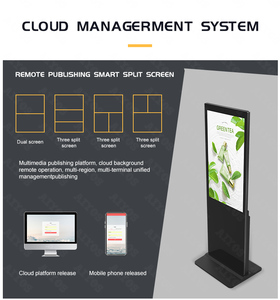 55 Zoll 4K <span class=keywords><strong>Android</strong></span> Touch Advertising Player Indoor Digitales Touchscreen-Display LED-Werbe bildschirm Vertikal - Product Image 4