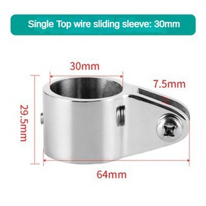 Matériel de bateau de haute qualité raccord matériel marin miroir poli en acier inoxydable 316 Tube coulissant accessoire Bimini - Product Image 2