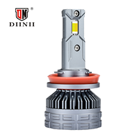 Ampoule de phare de voiture LED super lumineuse H11 haute puissance 160W 18000ml phares LED 3 couleurs
