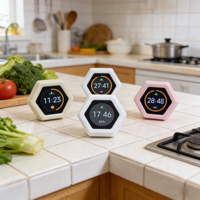 Minuterie de productivité intelligente pour enfants, minuterie d'étude, minuterie Pomodoro, minuterie visuelle hexagonale à retournement pour enfants, minuterie numérique de cuisine Google