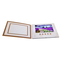 Brochure vidéo cadeau avec écran LCD de 4,3, 5 ou 7 pouces, livre vidéo pour lancement de produits, marketing