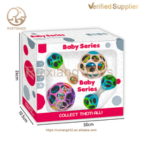 Hochet pour bébé en plastique souple ensembles mignon en forme d'animal jouets éducatifs précoces cloches gonflables musicales saisissant des caractéristiques tremblantes jouer
