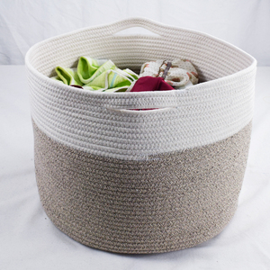 Baumwollseil-Wäschekorb-Organizer für Wäsche, Spielzeug und Babydecken - Product Image 2