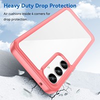 Coque de protection pour téléphone Samsung Galaxy A35 A55 A15 A54 A53 A14 A25 A06 5G A16 A04S A56 A26, bord en TPU, dos en acrylique