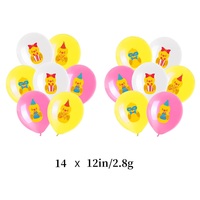 Fournitures pour fête d'anniversaire sur le thème du canard, bannières, guirlandes, ballons, spirales, tourbillons, décorations de gâteaux, décorations de fête d'anniversaire