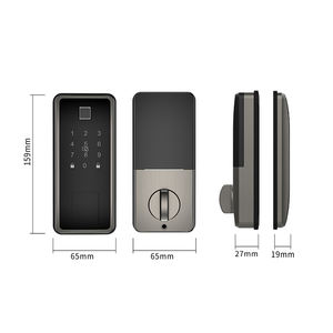 Serrure de porte d'entrée sans clé à pêne dormant intelligent Blue-Tooth WIFI Touchscreen Keypad Key Auto Remote Auto EKey APP Control Front Door Lock - Product Image 5