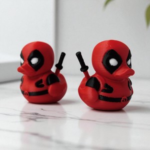 Pato Deadpool de Dibujos Animados, Impreso <span class=keywords><strong>en</strong></span> 3D, Divertido y Creativo, de Material PLA Ecológico, para Niños, Decoración del Hogar - Product Image 4