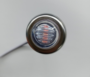 3/4 pouces mini rond ambre rouge Chrome remorque feux de position latéraux LED stroboscopique Waring lumière camions tracteurs feux de gabarit - Product Image 5