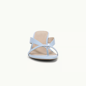 Women's Thong Sandals Open Round Toe Cross Straps <b>Kitten</b> <b>Heel</b> Sandals slip on Heeled Mule <b>Shoes</b> for <b>Ladies</b> Summer Outdoor - Product Image 5