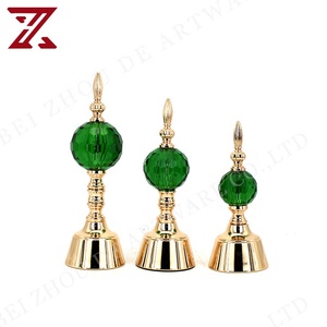 Design créatif de luxe <span class=keywords><strong>intérieur</strong></span> bureau verre artisanat vert ornements pot de bonbons <span class=keywords><strong>décoration</strong></span> de la <span class=keywords><strong>maison</strong></span> - Product Image 4