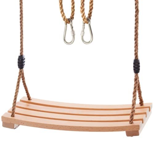 Balançoire Enfant WAREMAID - Siège EVA Avec Corde Réglable, Bleu