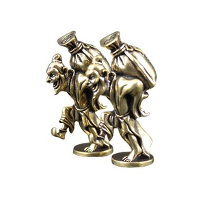 Figurine en laiton d'un vieil ivrogne, ornement de bureau, pièce unique, décoration de table, objet artisanal - Product Image 5