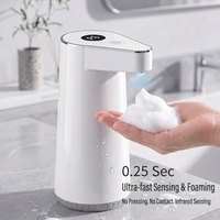 Distributeur de savon automatique sans contact à piles, 300 ml, pour la maison et les hôtels