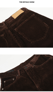 <strong>Men</strong> <strong>Corduroy</strong> Wide Leg Pants Vintage Brown Baggy <strong>Trousers</strong> Loose Fit Balloon Slouchy Streetwear Casual <strong>Corduroy</strong> Pant - Product Image 5