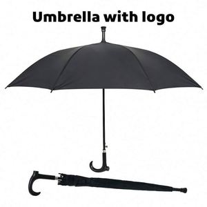 Parapluie de golf personnalisé en promotion, cadeau d'affaires, impression de logo publicitaire, parapluie droit coupe-vent et imperméable pour la pluie - Product Image 3