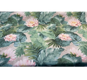 Tissu d'ameublement imprimé numériquement à motifs floraux tropicaux de Nassau, vendu au mètre |   Textile de décoration intérieure élégant et durable - Product Image 1