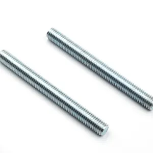 Yüksek mukavemetli galvanizli karbon çelik sınıf 5.8 dişli çubuk din 975 sınıf 4.8 10.9 a325 çelik iplik çubuk