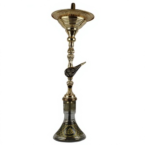 ชุดบารากุทองแดงแท้ Khalil Mamoon รุ่น Ice Hookah - ขนาด 91 ซม. แกนทองเหลืองอย่างดี สไตล์อียิปต์ - Product Image 1
