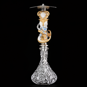 Cachimba Decorativa de Resina y Acero Inoxidable de 60 cm con Diseño Artístico de Corona Marina para Exhibición en Salones de Hotel - Product Image 6